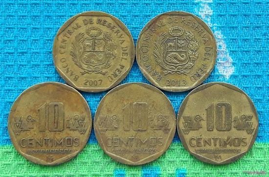 Перу 10 центов (сентимо). Новогодняя ликвидация!