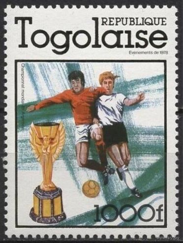 1978 Того 1282 Чемпионат мира по футболу 1978 года в Аргентине 12,00 евро