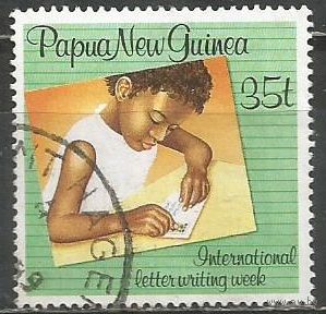 Папуа Новая Гвинея. Международная неделя письма. 1989г. Mi#589.