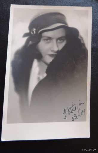 Фото "Дама в шляпке", 1934 г.