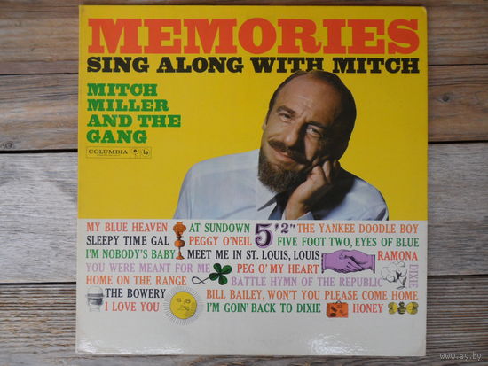 Конверт пластинки - Mitch Miller. Memories sing along with Mitch - Columbia, USA - 1960 г.