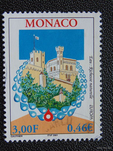 Монако 2001 г. Европа. одна марка.
