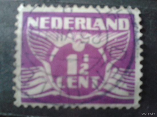 Нидерланды 1926 Стандарт, летящий голубь 1 1/2с