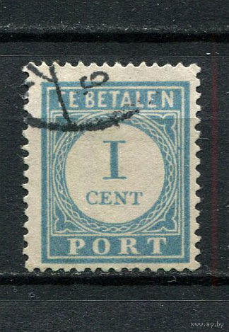 Нидерланды - 1912/1934 - Цифры 1С. Portomarken - [Mi.45Ep] - 1 марка. Гашеная.  (Лот 39Ds)