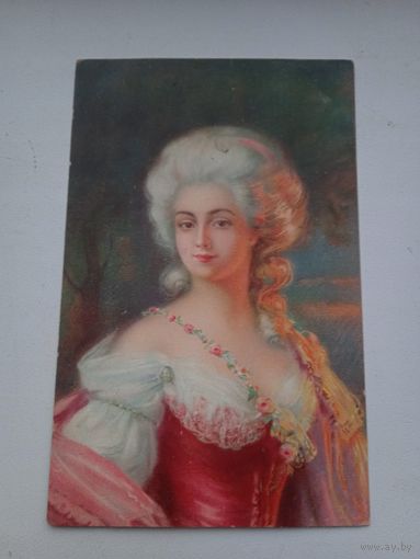 Старая открытка Мария Антуанетта