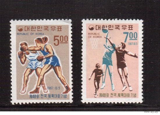 Корея Южная-1967,(Мих.595-596) **  , Спорт