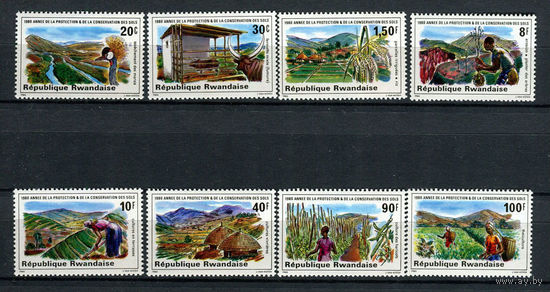 Руанда - 1980 - Охрана природы - [Mi. 1085-1092] - полная серия - 8 марок. MNH.
