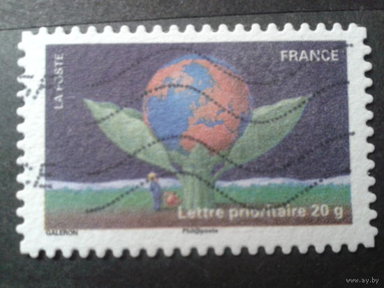 Франция 2011 день марки , глобус