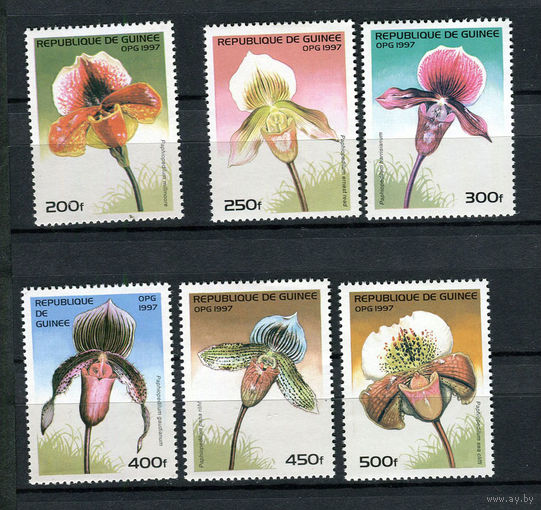 Гвинея - 1997 - Цветы. Орхидеи - [Mi. 1624-1629] - полная серия - 6 марок. MNH.