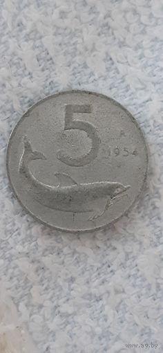 5 лир 1954, Италия