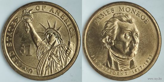 США 1 доллар, 2008 Президент США - Джеймс Монро (1817-1825) P #149