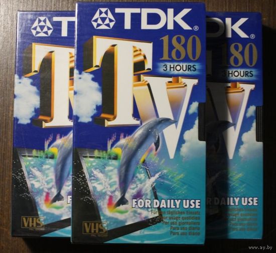 Видеокассета новая VHS TDK 180