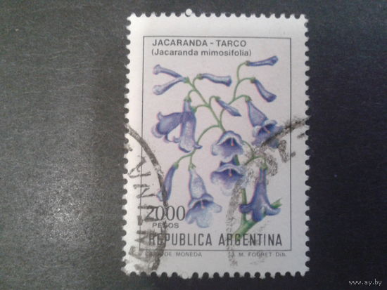 Аргентина 1982 Цветы 2000 песо