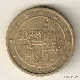Австрия 10 евроцент 2002