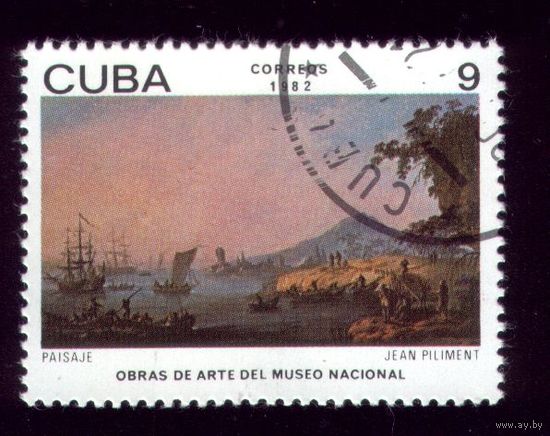 1 марка 1982 год Куба Пейзаж