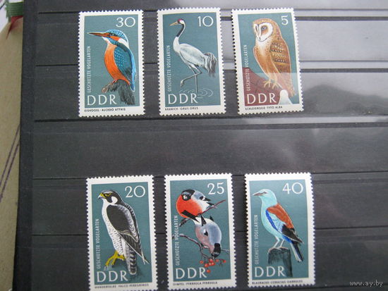 Марки - фауна, Германия, птицы