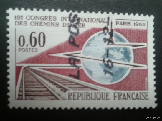Франция 1966 железнодорожный конгресс