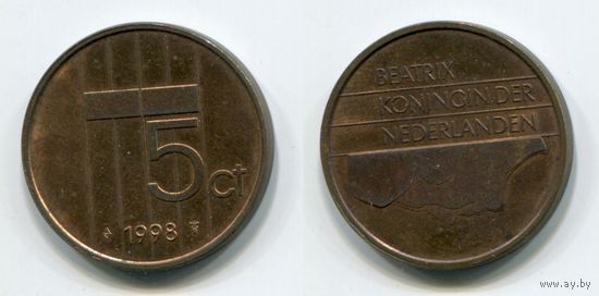 Нидерланды. 5 центов (1998, XF)