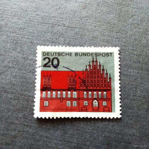 Марка Германия 1968 год Архитектура
