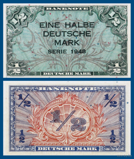 [КОПИЯ] Германия 1/2 марки 1948г.