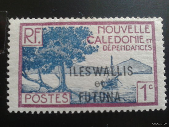 Уоллес и Фотуна фр. колония 1930 надпечатка