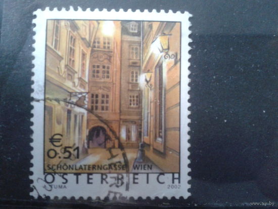 Австрия 2002 Стандарт, архитектура Михель-1,0 евро гаш