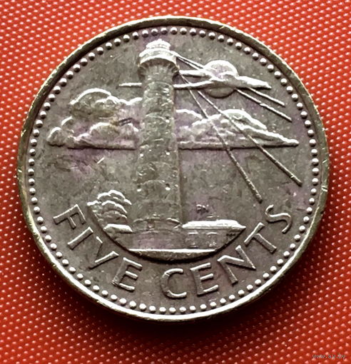 107-25 Барбадос, 5 центов 1999 г.