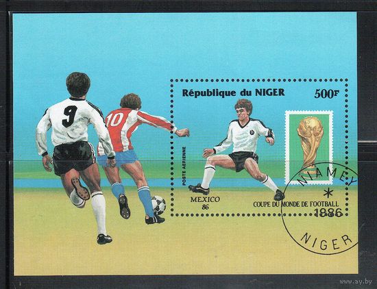Нигер-1986(Мих.Бл.49) , гаш. , Спорт, ЧМ по футболу