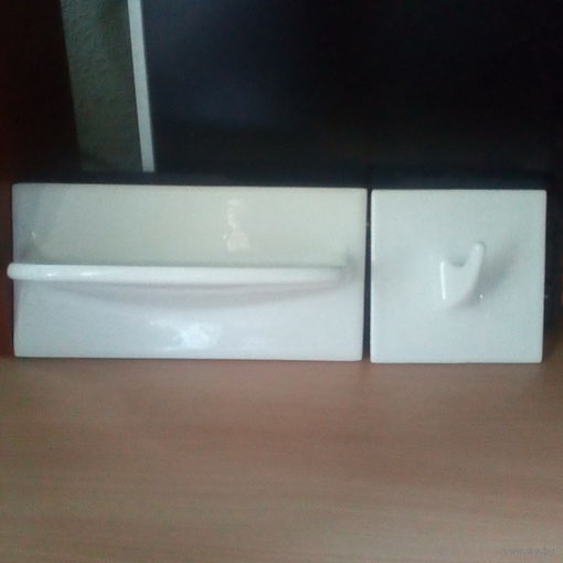 Ретро плитка керамическая мыльница-полка и крючок кафель для ванной кухни одним лотом