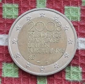 Франция 2 евро 2008 года, AU. Председательство Франции в Европейском Союзе во 2-ой половине.