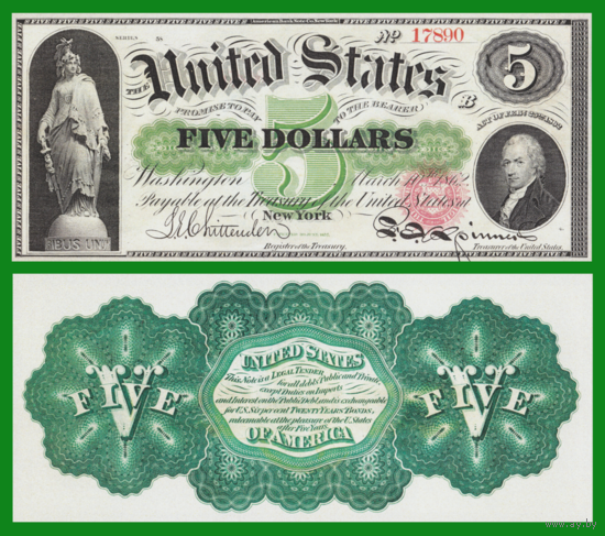 [КОПИЯ] США 5 долларов 1862 г.