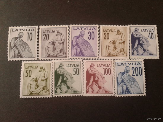 Латвия 1992 Памятники полная серия
