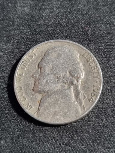 США 5 центов 1964  D