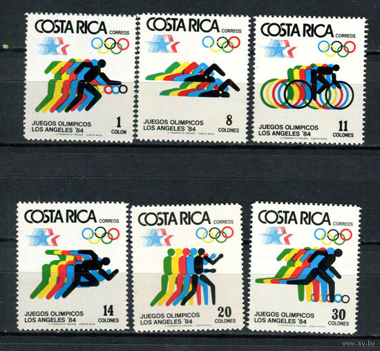 Коста-Рика - 1984 - Олимпийские игры - [Mi. 1229-1234] - полная серия - 6 марок. MNH.  (LOT D24)