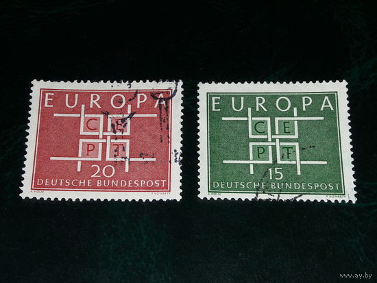 Германия ФРГ 1963  Европа СЕПТ Полная серия 2 марки