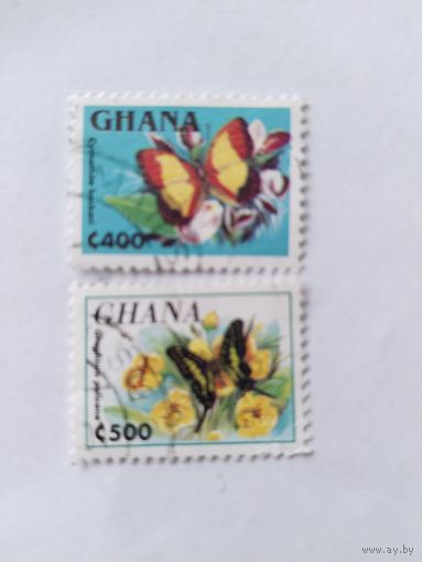 Гана 1995 2м бабочки