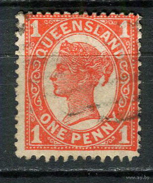 Австралийские штаты - Квинсленд - 1897/1907 - Королева Виктория 1Р - [Mi.95] - 1 марка. Гашеная.  (LOT Eu15)-T10P10