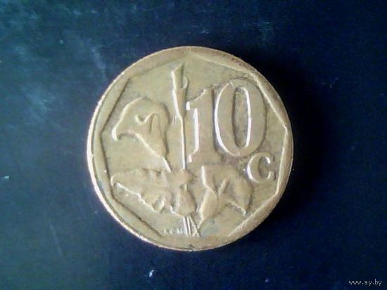 Монеты.Африка.ЮАР 10 Центов 2012.