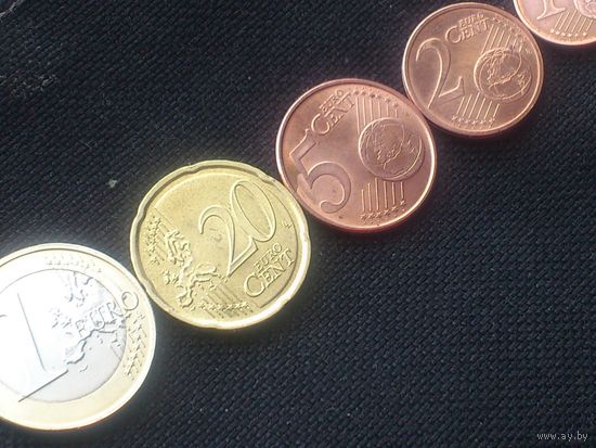 МОНЕТЫ евро ЛИТВА , 1 евро, 20,5,2,1 цент. В ОБОРОТЕ НЕ БЫЛИ
