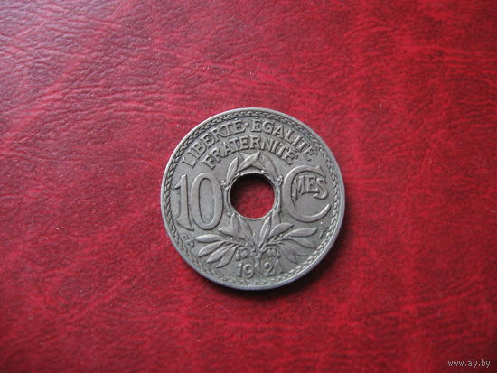 10 сантимов 1921 год Франция