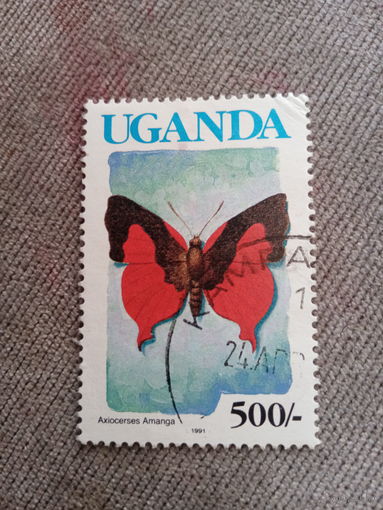 Уганда 1991. Бабочки