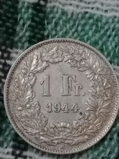 Швейцария 1 франк 1944