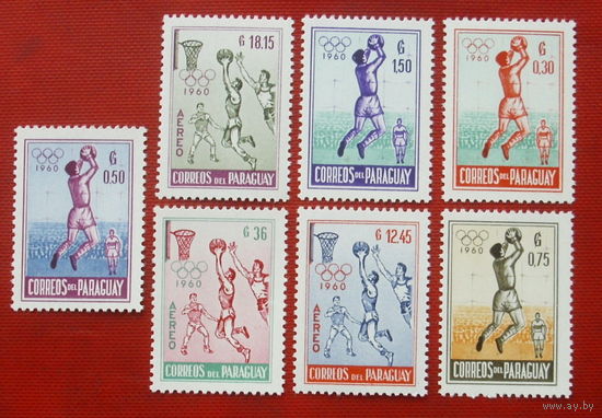Парагвай. Спорт. ( 7 марок ) 1960 года. 7-12.