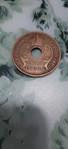 Британская Восточная Африка 10 центов 1952