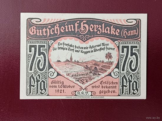 Германия 75 пфеннингов 1921