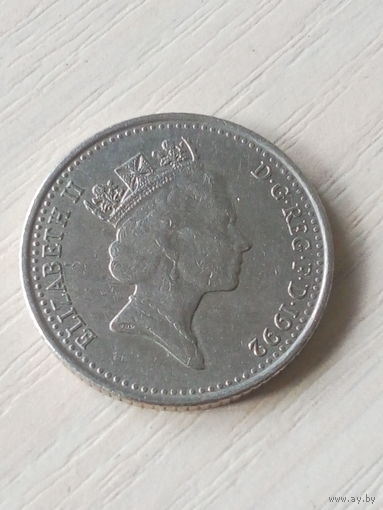 Великобритания 10 пенсов 1992г.
