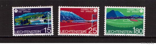 Лихтенштейн-1982, (Мих.799-801)  **  , Спорт,  ЧМ по футболу