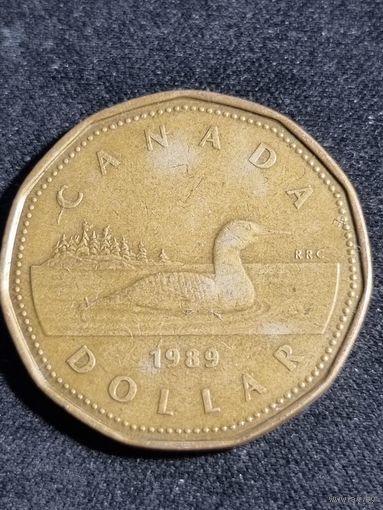 Канада 1 доллар 1989