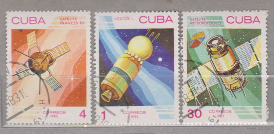 Космос Куба 1983 г   лот 2