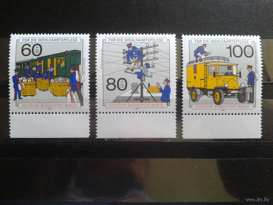 Берлин 1990 Почта и связь Михель-11,0 евро полная серия